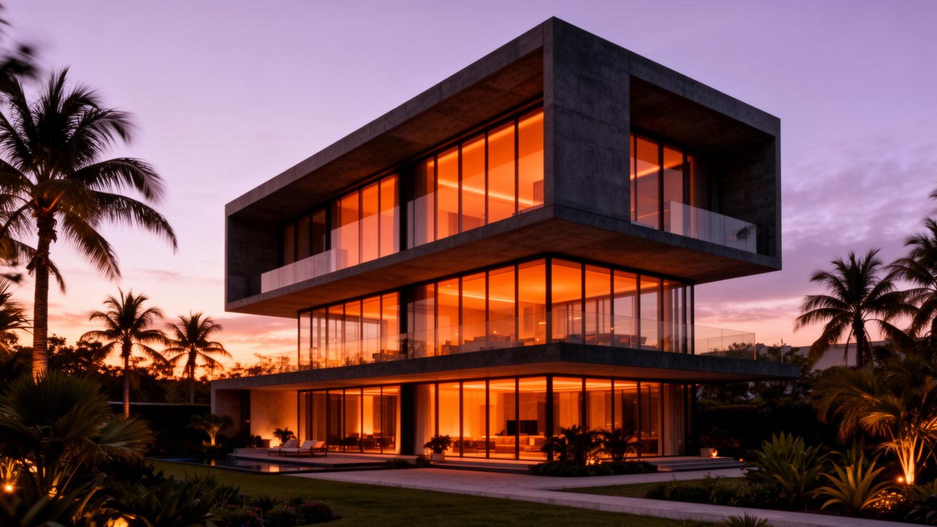 Modern architectural building designed by TriaGrid
